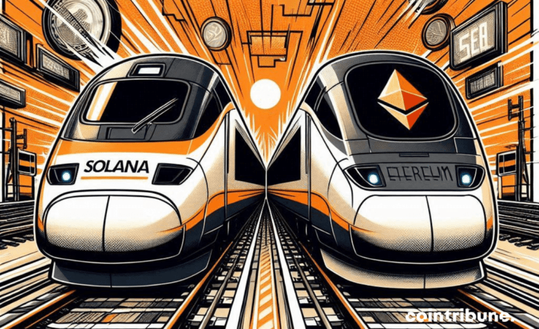 Solana affiche une progression record, Ethereum en alerte