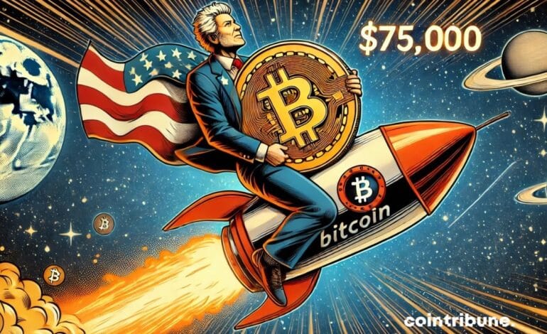 Trump propulse le Bitcoin au-delà des 75 000 dollars