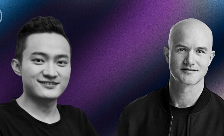 Justin Sun accuse Brian Armstrong de mentir sur les frais de cotation de nouvelles cryptos