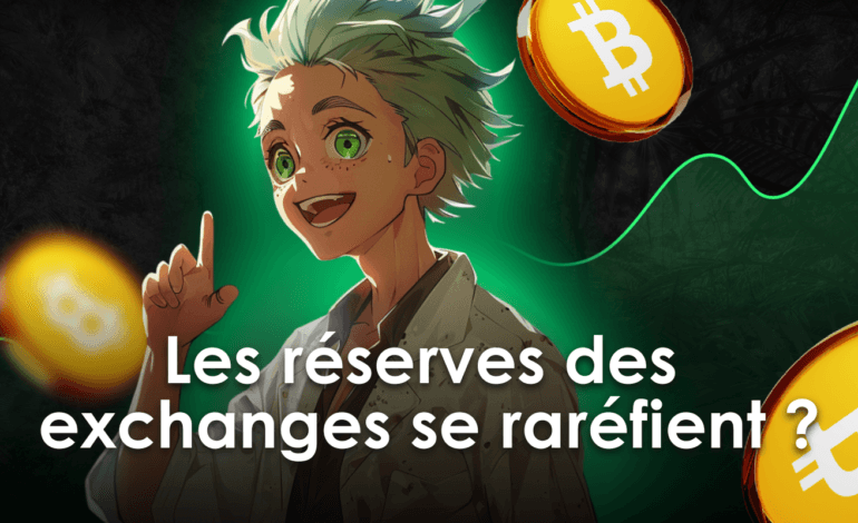 Les Réserves des échanges crypto spot se raréfient? Analyser le Bitcoin AVEC Prof. Chaine