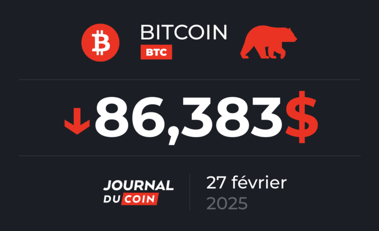 Bitcoin le 27 Février – Les Adresses Qui Ontre 100 et 1 000 BTC accumulent!